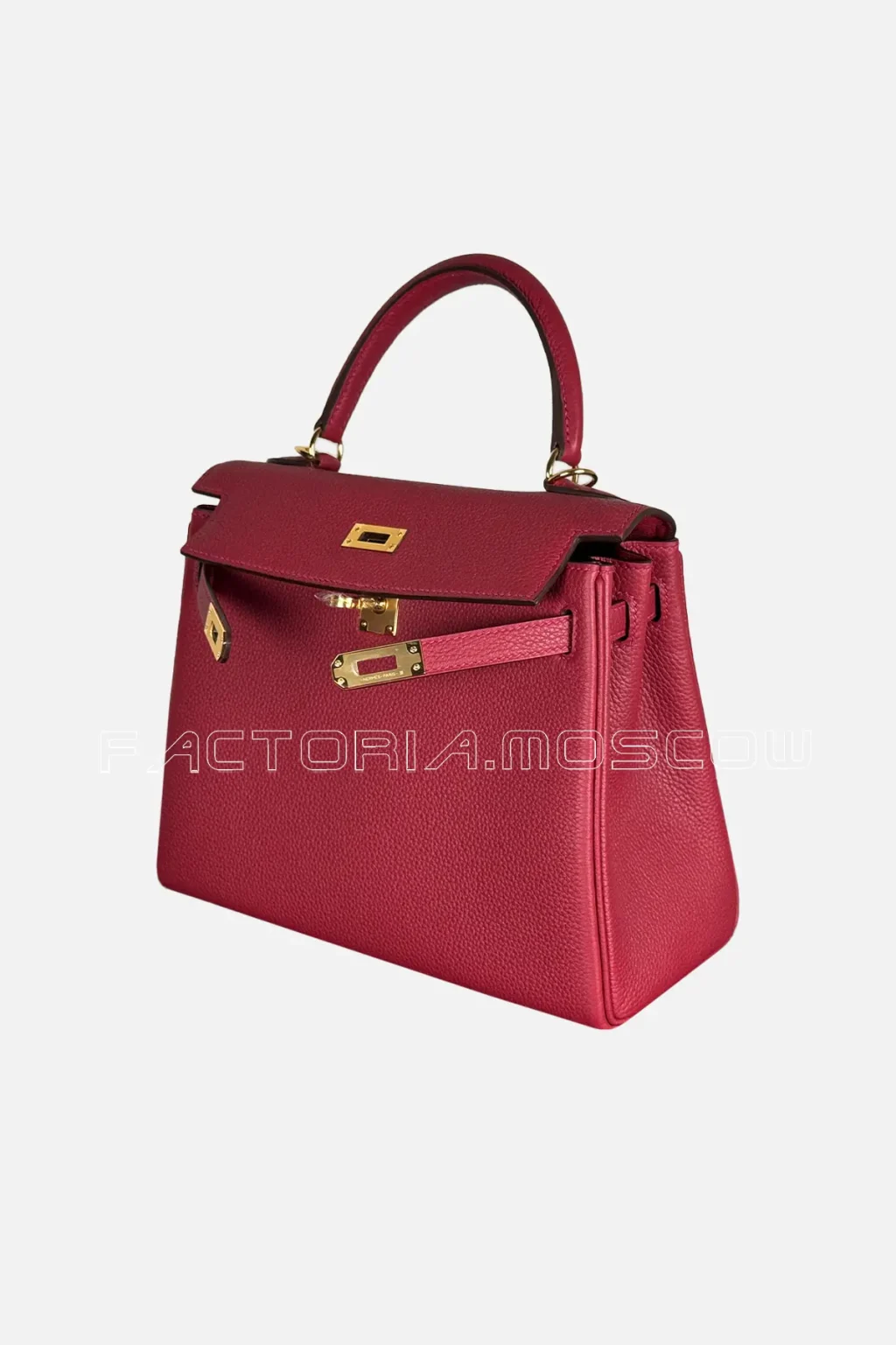 Hermes Kelly Retourne 25 Togo Colour Rouge Grenade GHW