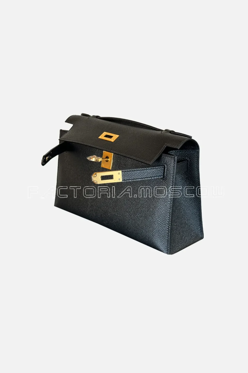 Hermes Kelly Pochette Epsom Colour Black GHW