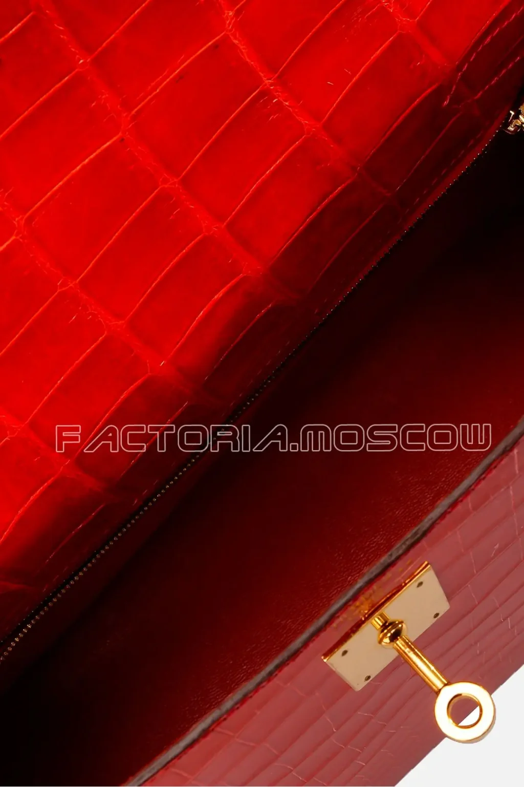 Hermes Kelly Sellier 32 Crocodile Niloticus lisse Braise GHW
