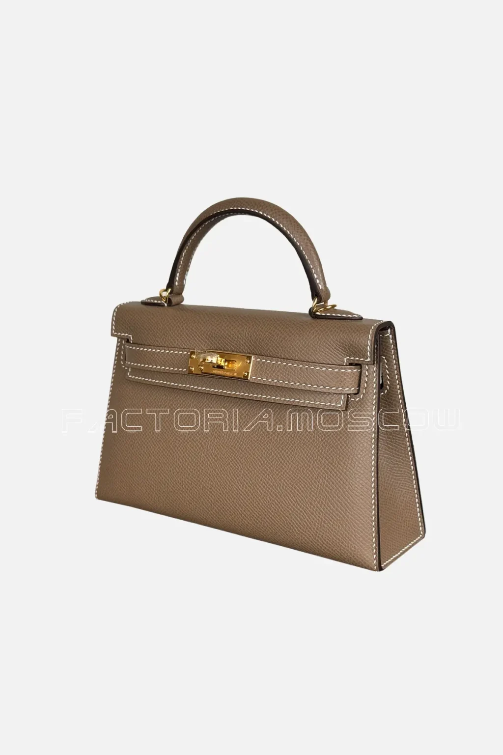 Hermes Kelly Mini 20 Epsom Colour Etoupe Hardware GHW
