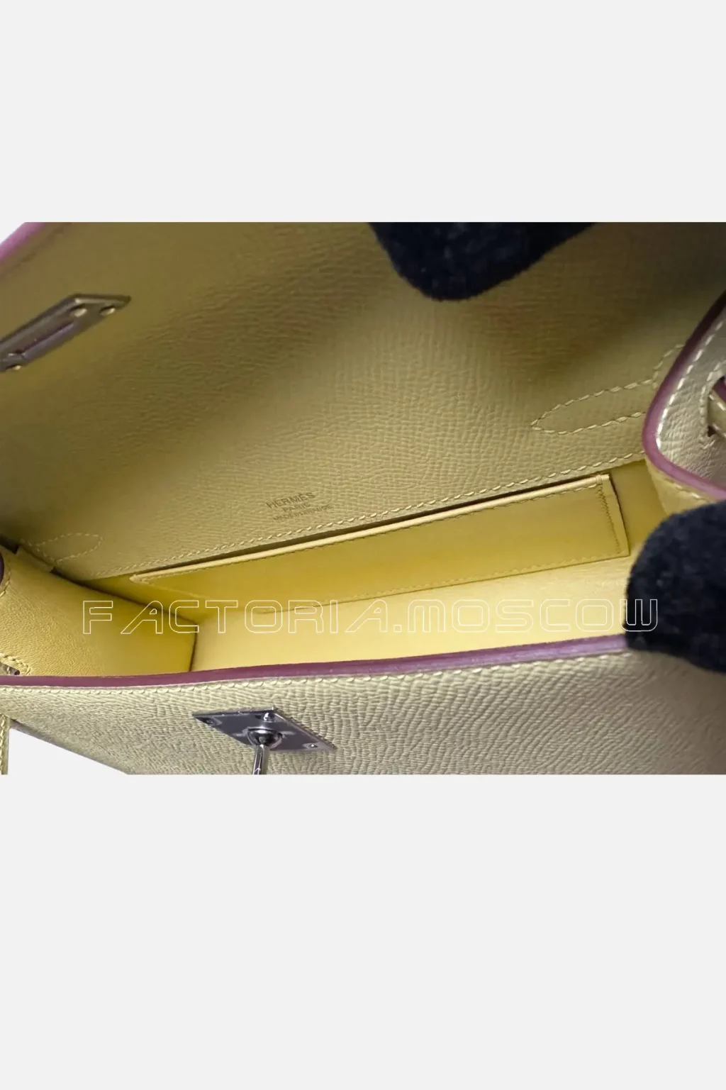 Hermes Kelly Pouchette Epsom Colour Jaune Poussin PHW