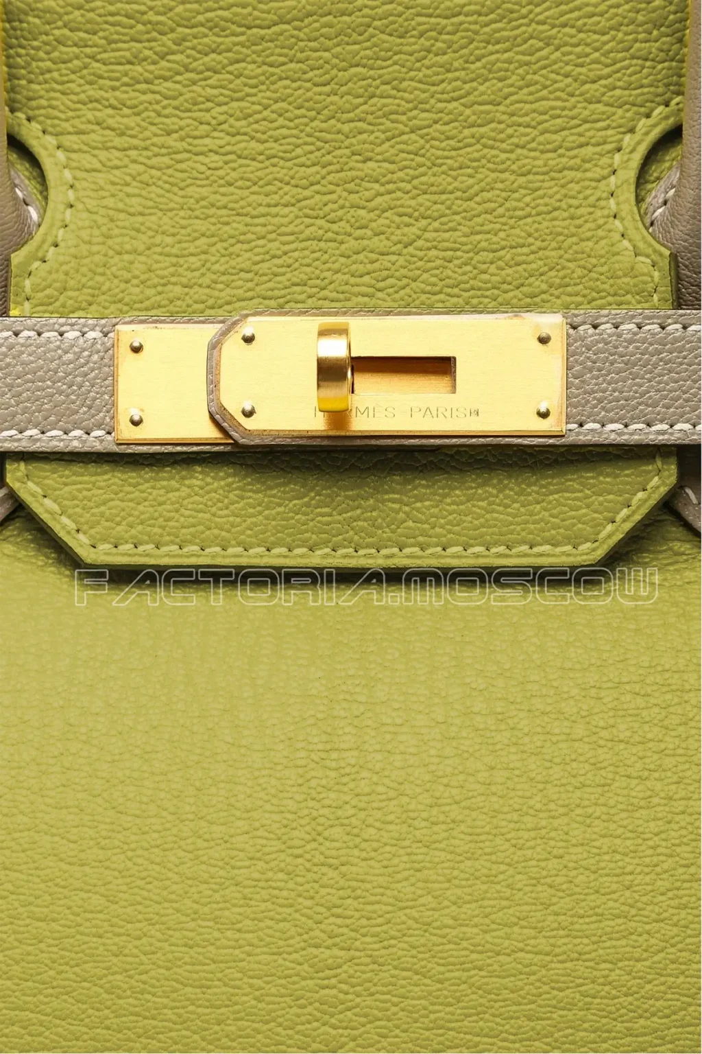 Hermes Birkin 30 Chèvre Special Order HSS Vert Anis/Gris Tourterelle GHW
