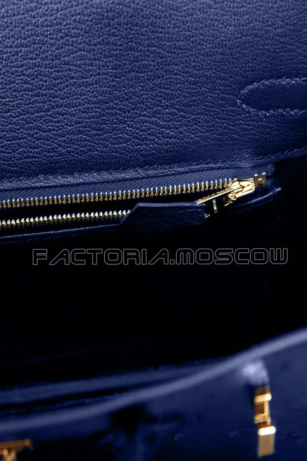 Hermes Birkin 25 Ostrich Blue Sapphire Hardware Rghw