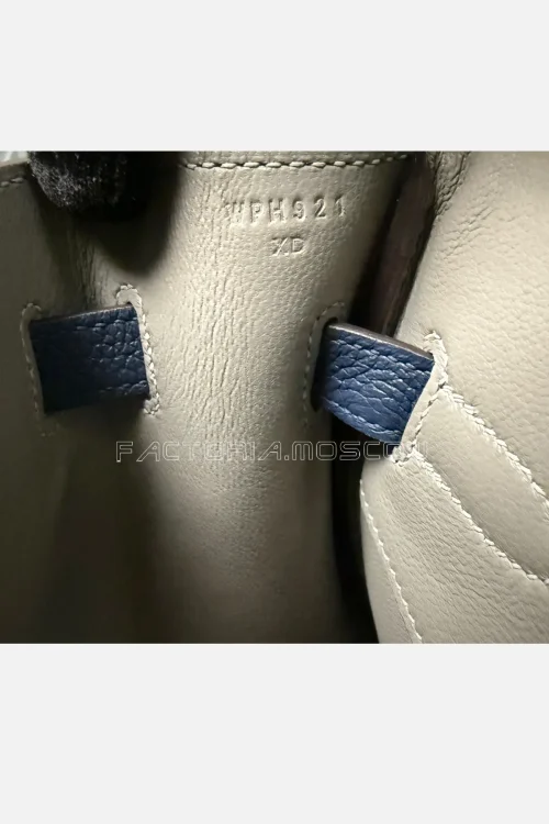 Hermes HSS Birkin 30 Togo Bleu Sapphire/Gris Mouette Hardware PHW