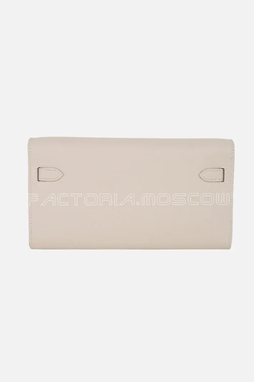Hermes Kelly Classique To Go Wallet Epsom Craie Hardware Ghw