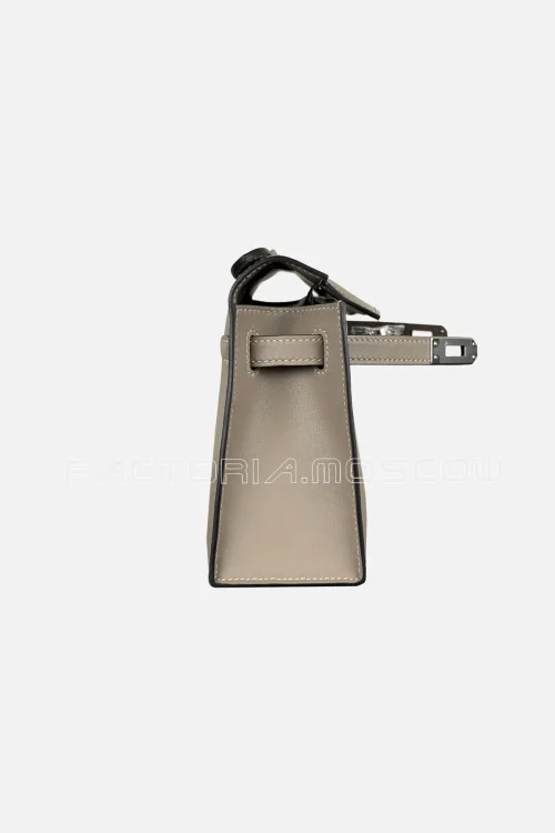 Hermes Kelly Pochette Swift Colour Gris Asphalt PHW