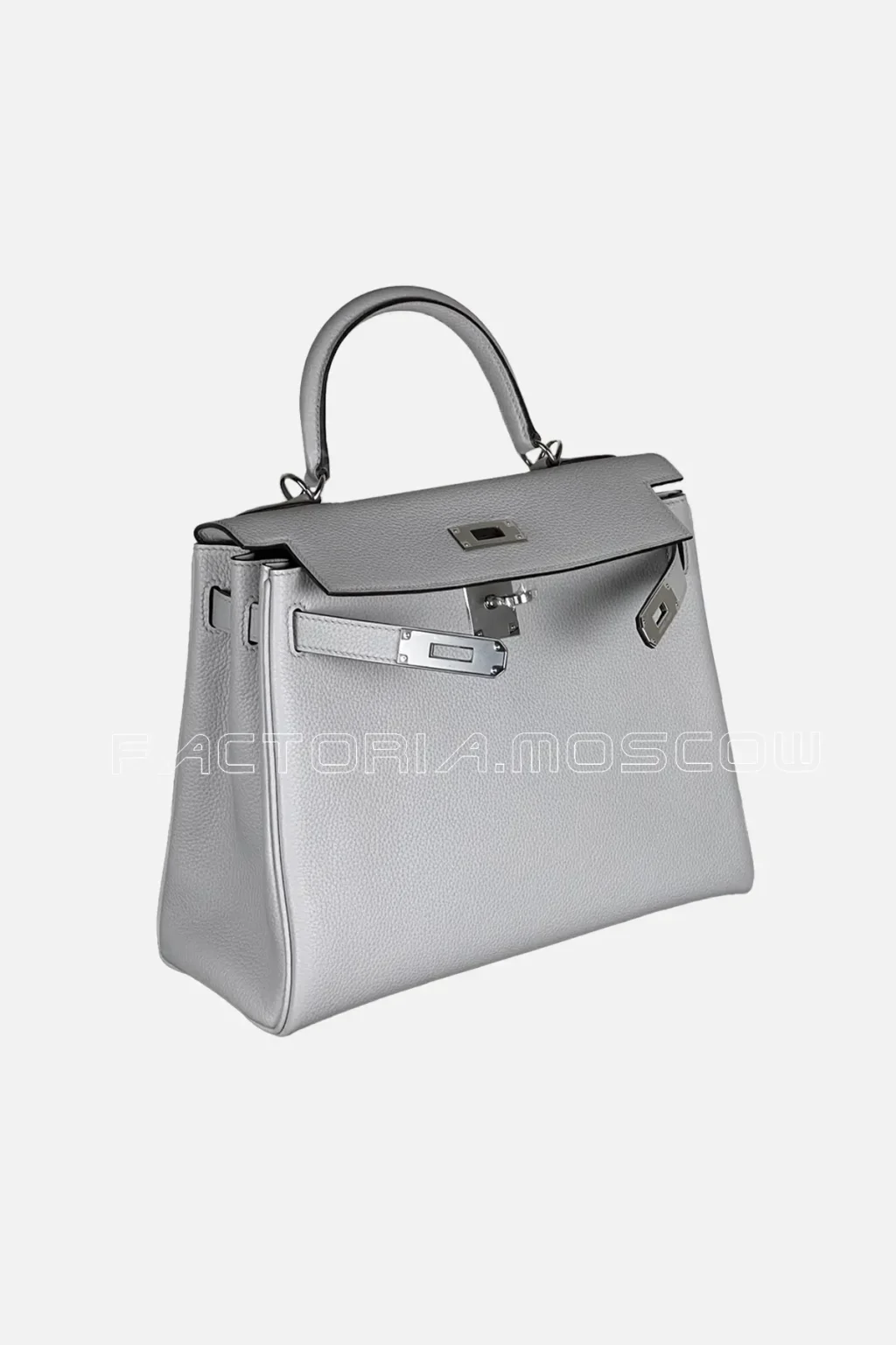Hermes Kelly Retourne 28 Togo Colour Ice Blue PHW