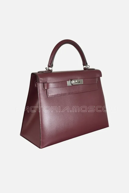 Hermes Kelly Sellier Box Calf Colour Rouge H PHW
