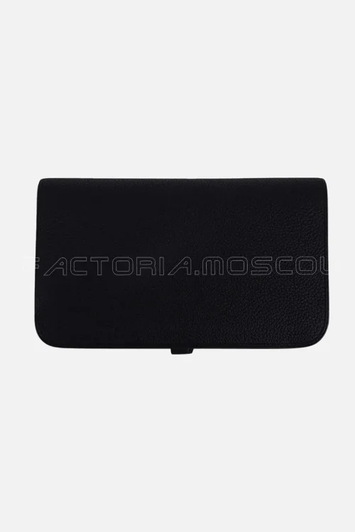 Hermes Dogon Duo Wallet Togo Black Hardware Phw
