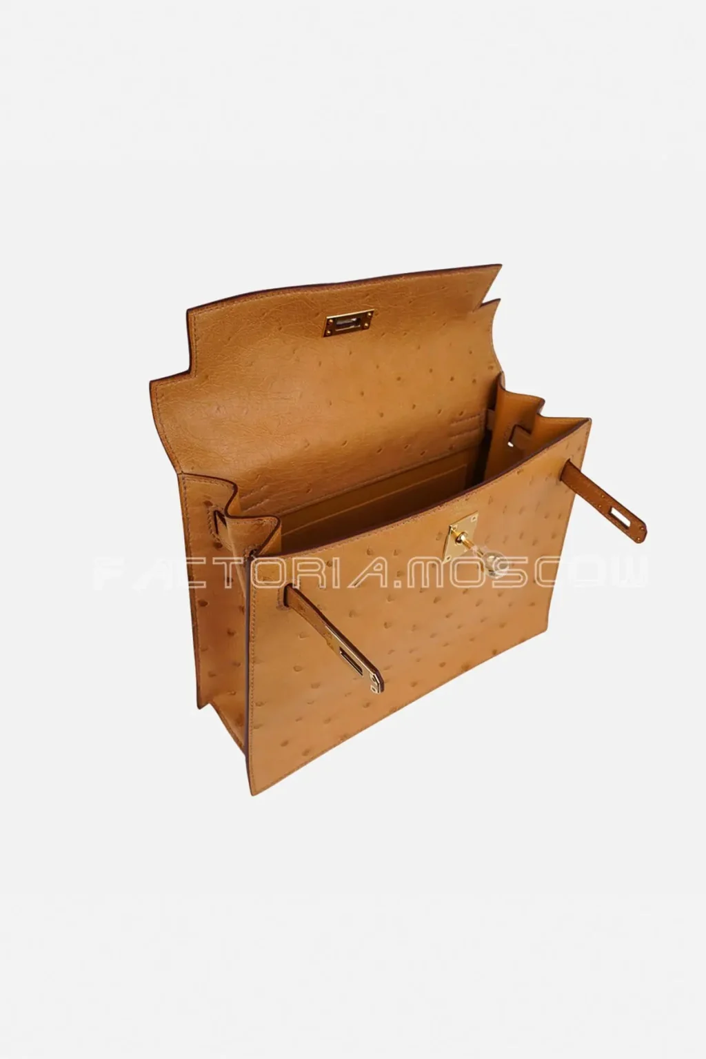 Hermes Kelly Danse II Ostrich Colour Tabac GHW