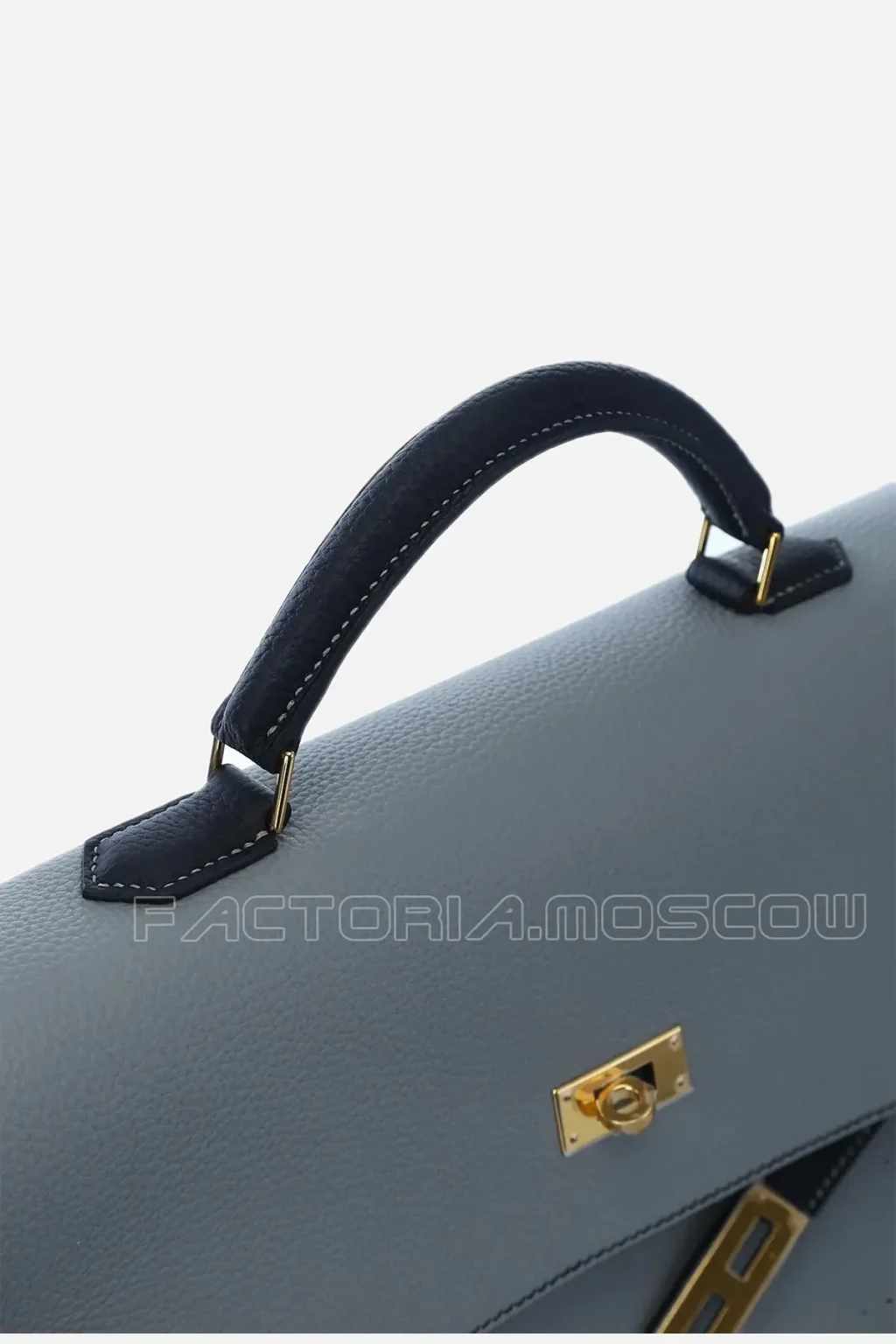 Hermes HSS Kelly Depeche 38 Briefcase Togo Gris Mouette/Noir GHW