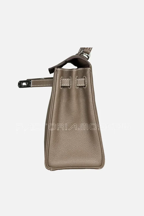 Hermes Kelly Retourne 25 Togo Colour Etoupe PHW
