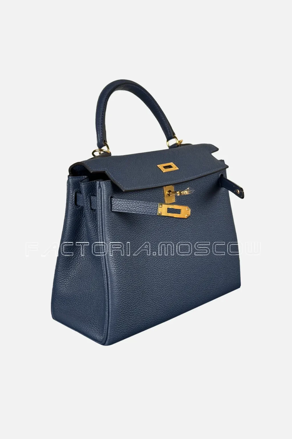 Hermes Kelly Retourne 25 Togo Colour Blue Sapphire GHW