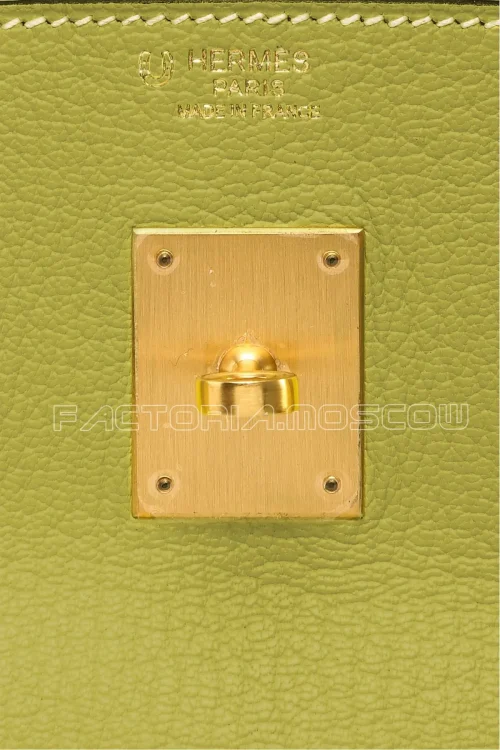 Hermes Birkin 30 Chèvre Special Order HSS Vert Anis/Gris Tourterelle GHW