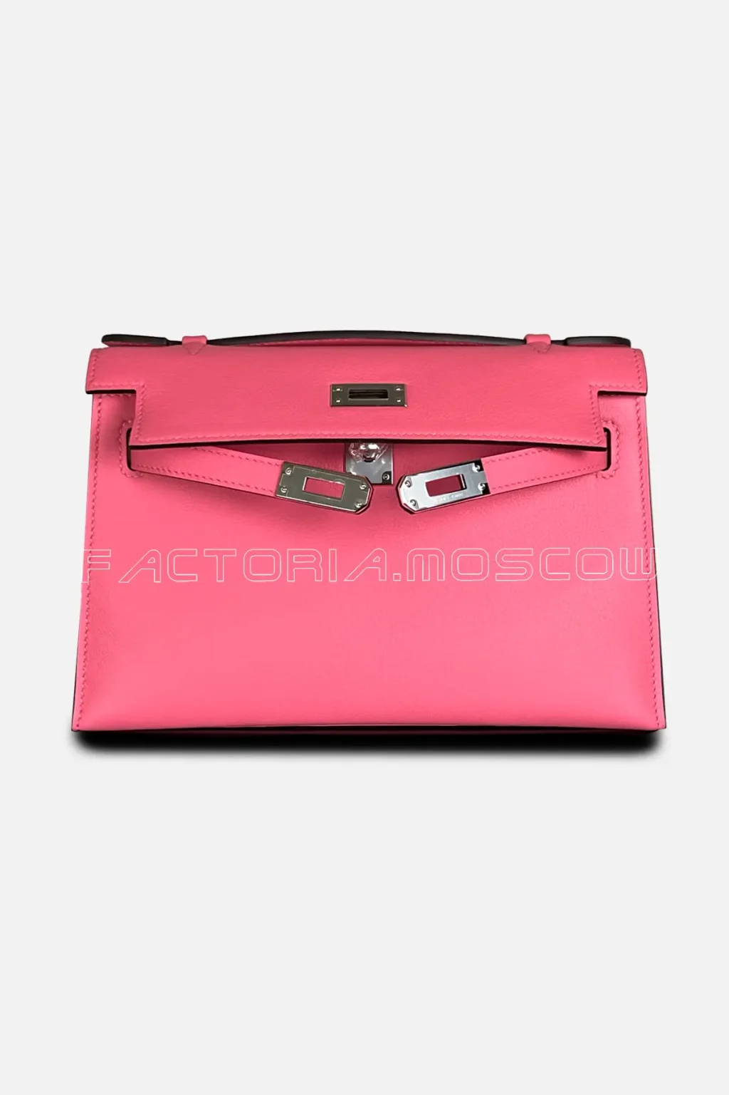 Hermes Kelly Pouchette Swift Colour Rose Azalee PHW