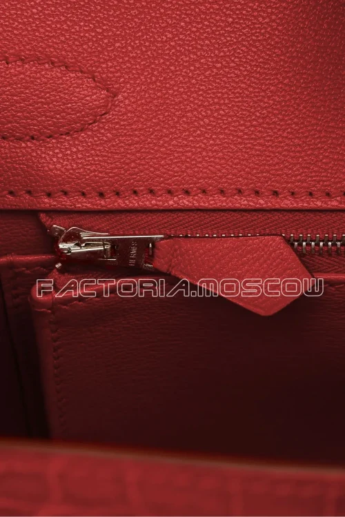 Hermes Birkin 30 Porosus Lisse Colour Braise PHW