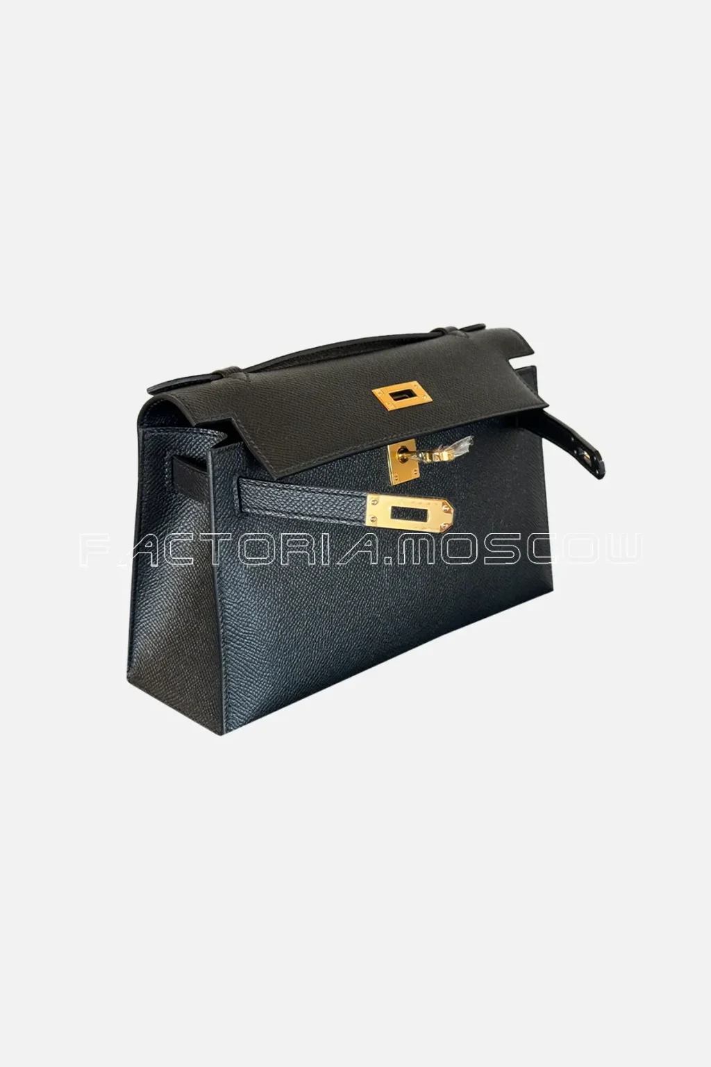Hermes Kelly Pochette Epsom Colour Black GHW