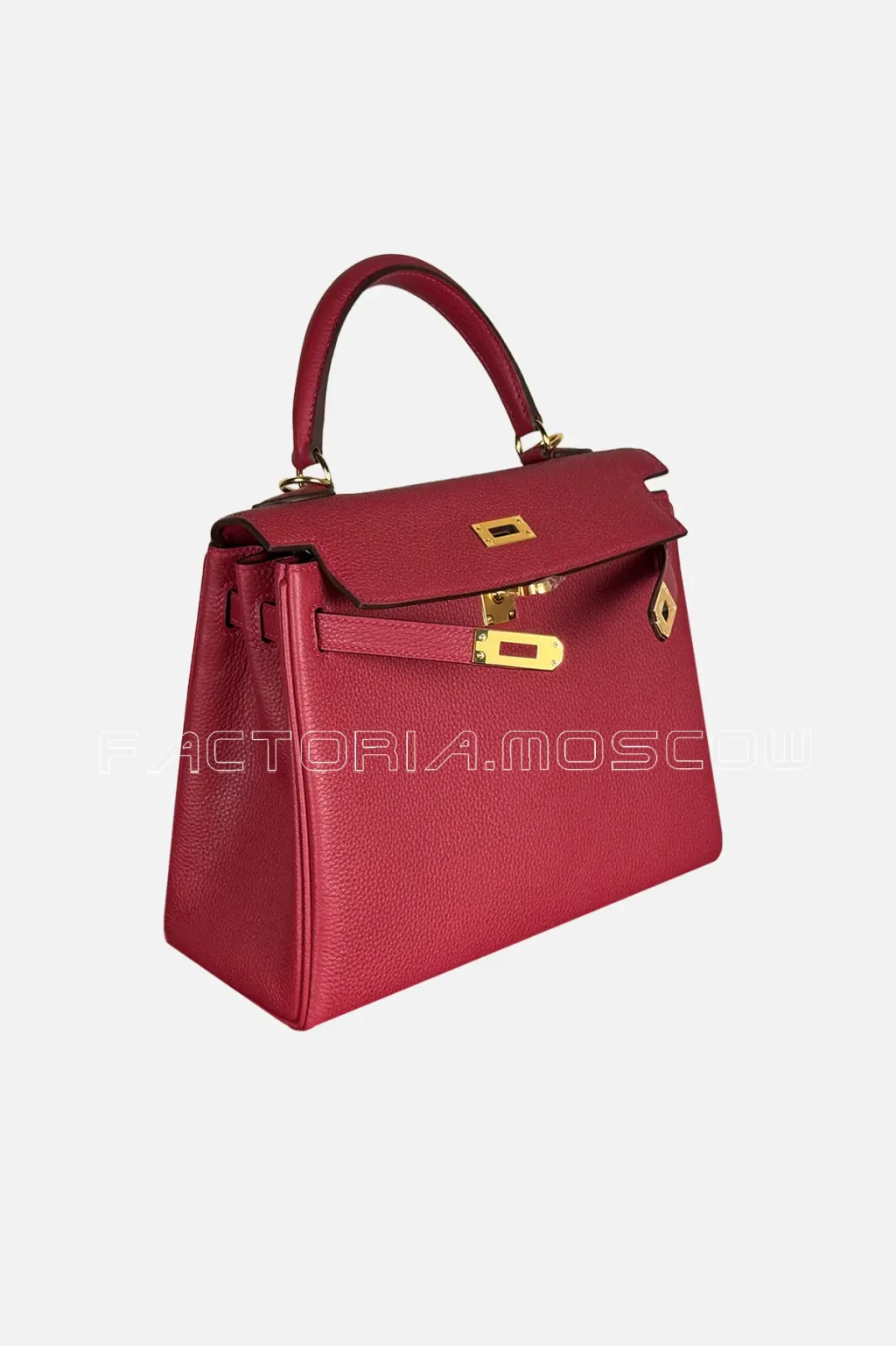 Hermes Kelly Retourne 25 Togo Colour Rouge Grenade GHW