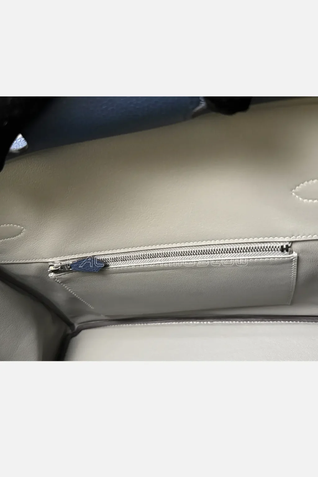 Hermes HSS Birkin 30 Togo Bleu Sapphire/Gris Mouette Hardware PHW