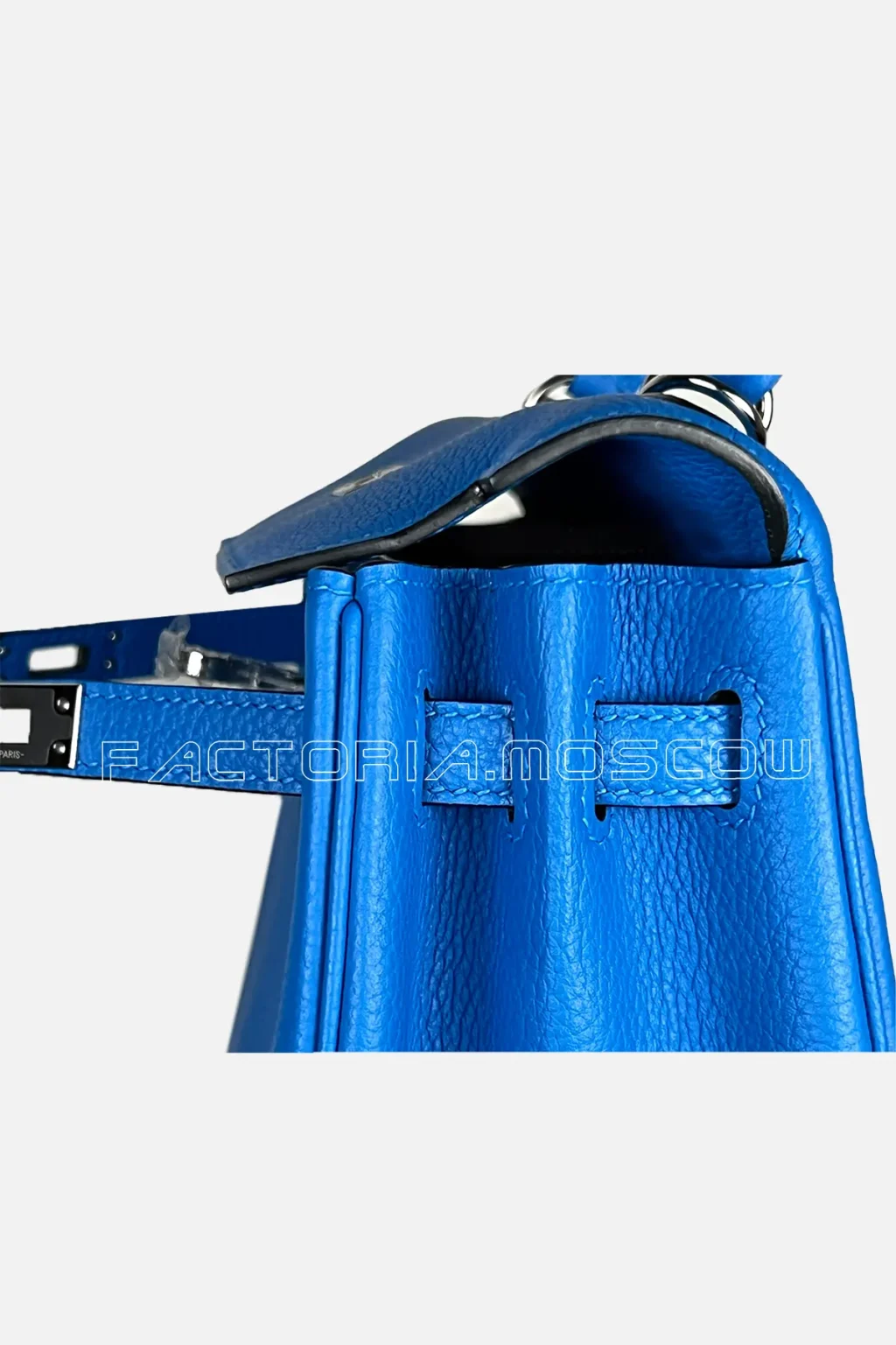 Hermes Kelly Retourne 25 Togo Colour Blue Hydra PHW