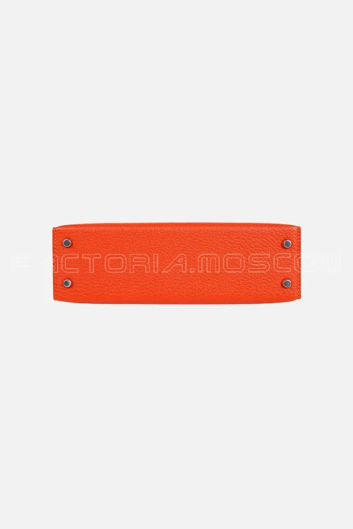 Hermes Kelly mini ll 20 Bi-color Chèvre Orange Feu/Rose Sakura PHW
