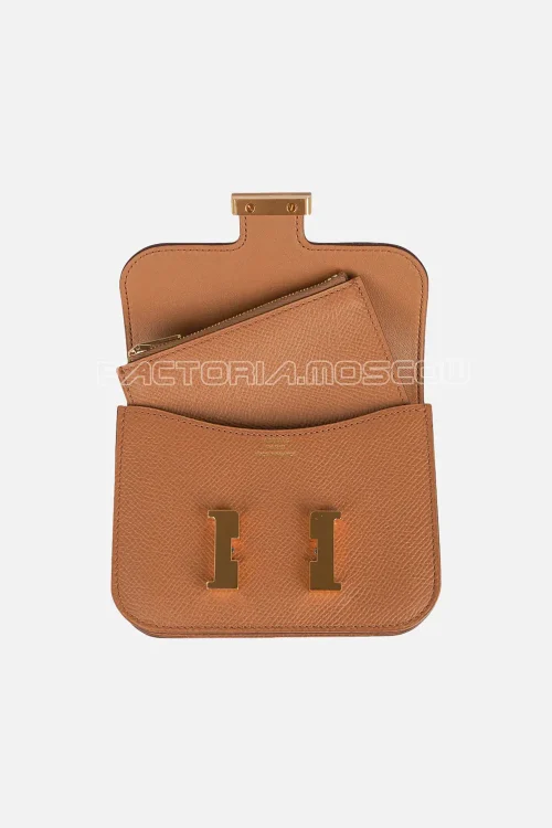 Hermes Constance Slim Epsom leather Biscuit Hardware Ghw