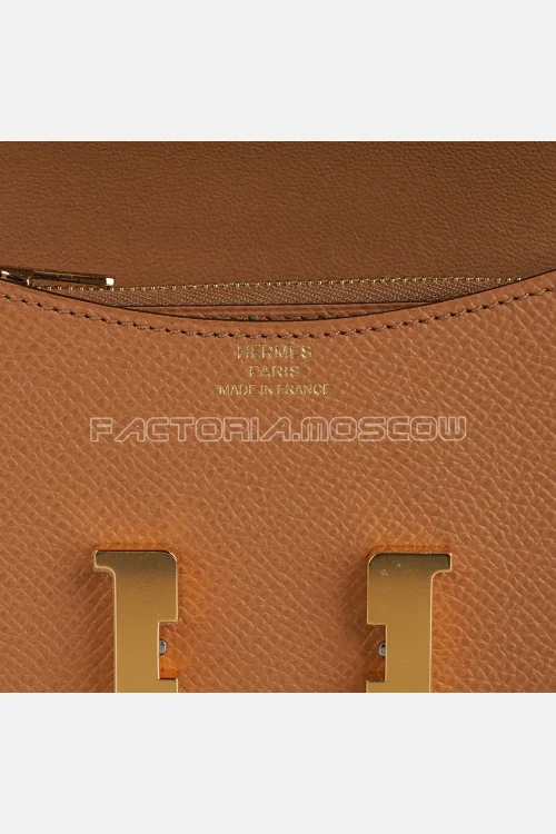 Hermes Constance Slim Epsom leather Biscuit Hardware Ghw