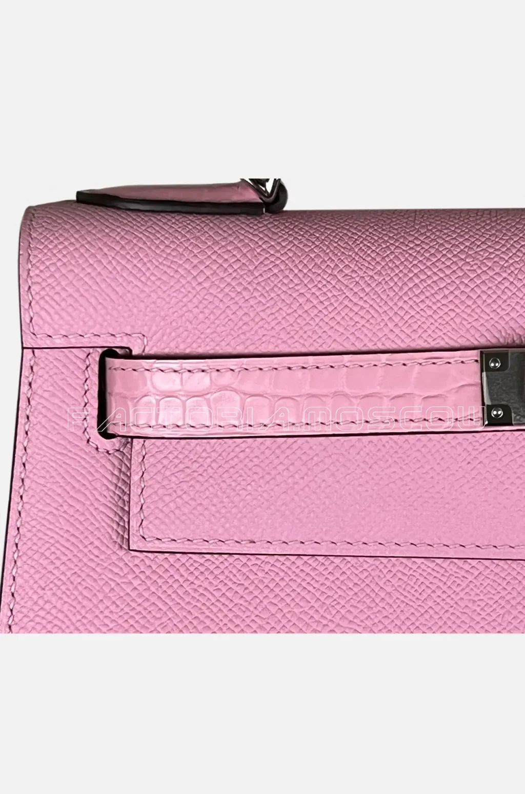 Hermes Kelly Touch 28 Epsom/Alligator Matte Colour Mauve Sylvestre PHW