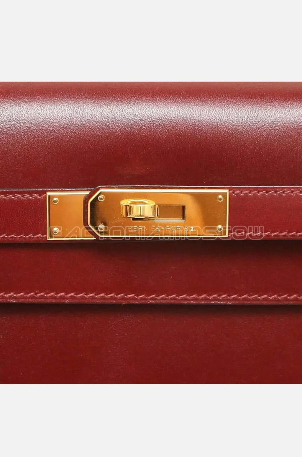 Hermes Kelly Sellier 35 Box Calf Colour Rouge H GHW
