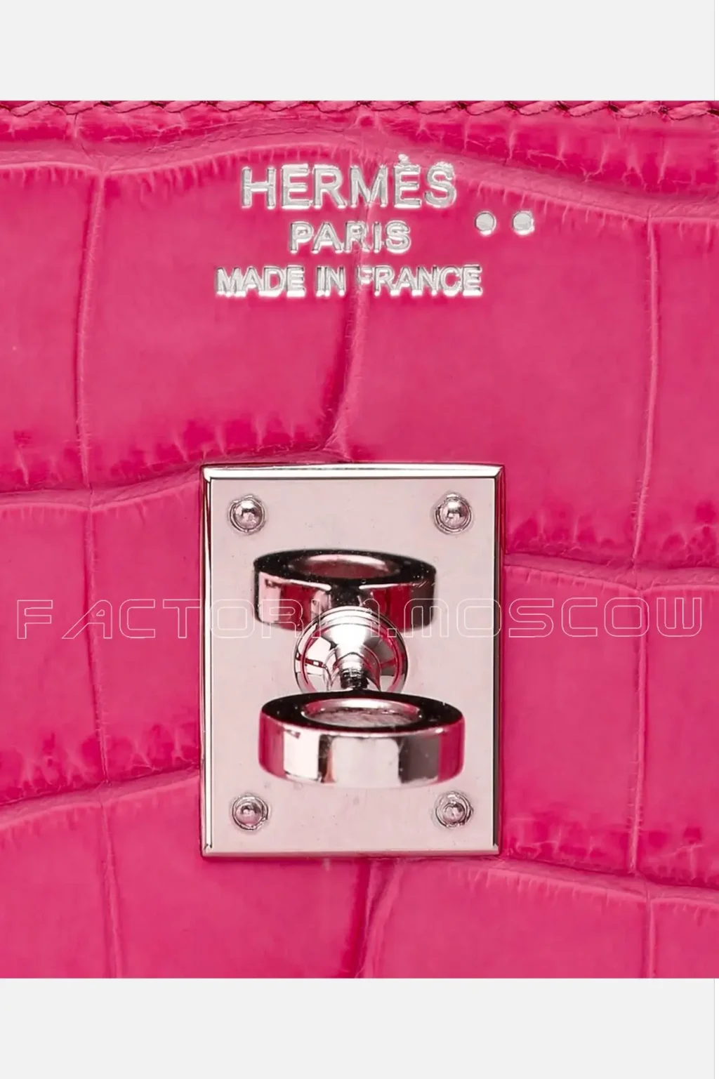 Hermes Birkin 25 Crocodile Niloticus Matte Colour Rose Shocking PHW
