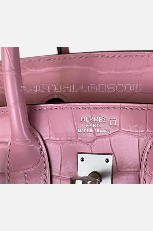 Hermes Birkin 25 Alligator matte 5 P Bubblegum PHW