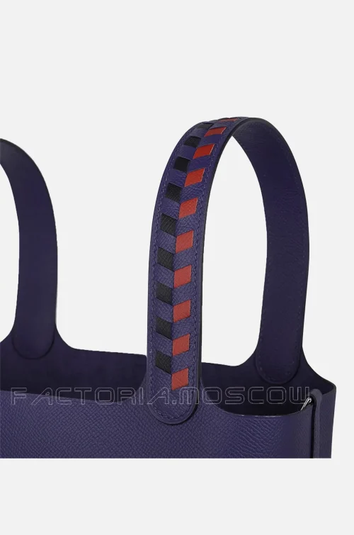 Hermes Picotin Lock 22 Epsom Colour Blue encre/Brique/Noir PHW