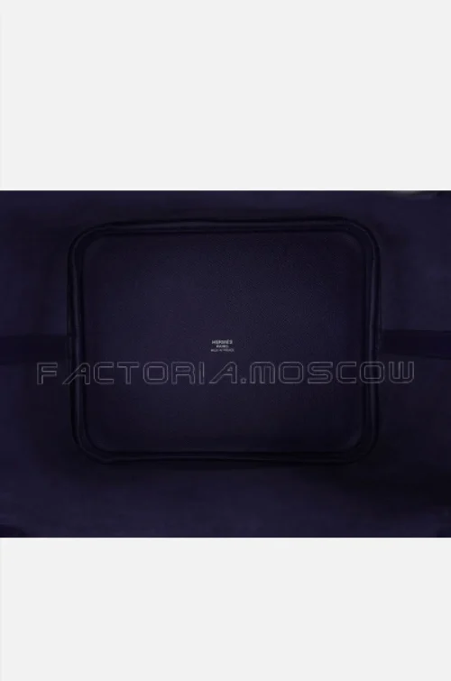 Hermes Picotin Lock 22 Epsom Colour Blue encre/Brique/Noir PHW