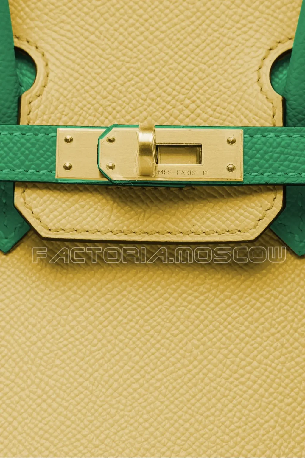 Hermes Birkin 25 Epsom HSS Bi-color Cactus/Jaune Poussin GHW