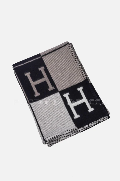 Hermes Blanket Avalon III Black/Ecru Throw Blanket
