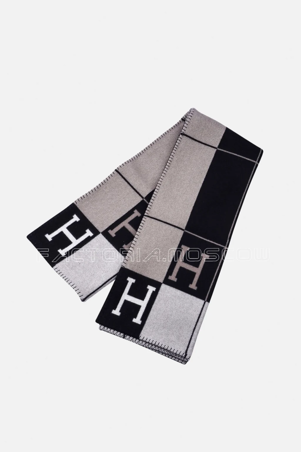 Hermes Blanket Avalon III Black/Ecru Throw Blanket