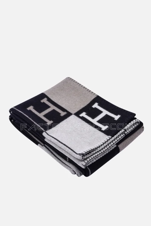 Hermes Blanket Avalon III Black/Ecru Throw Blanket