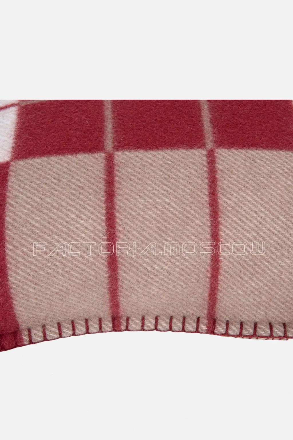 Hermes Cushion Avalon III Rouge H / Ecru Small Model Throw Pillow