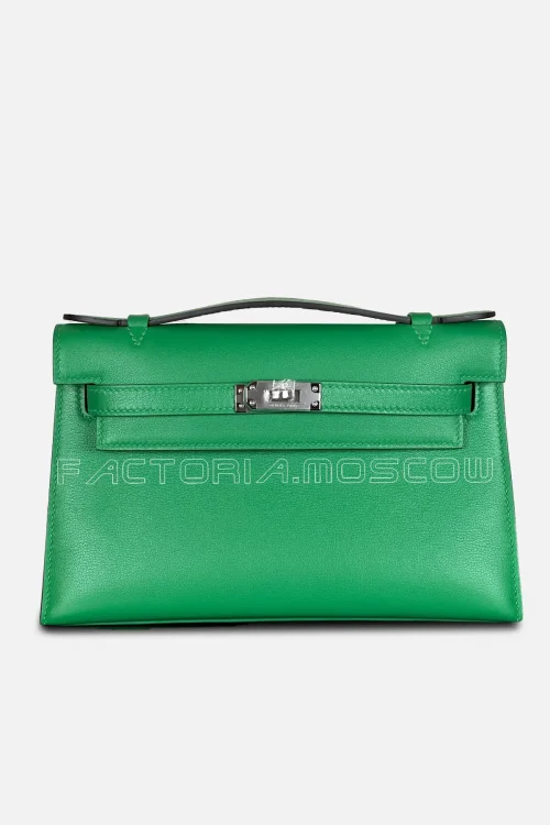 Hermes Kelly Pouchette Swift Colour Bamboo PHW