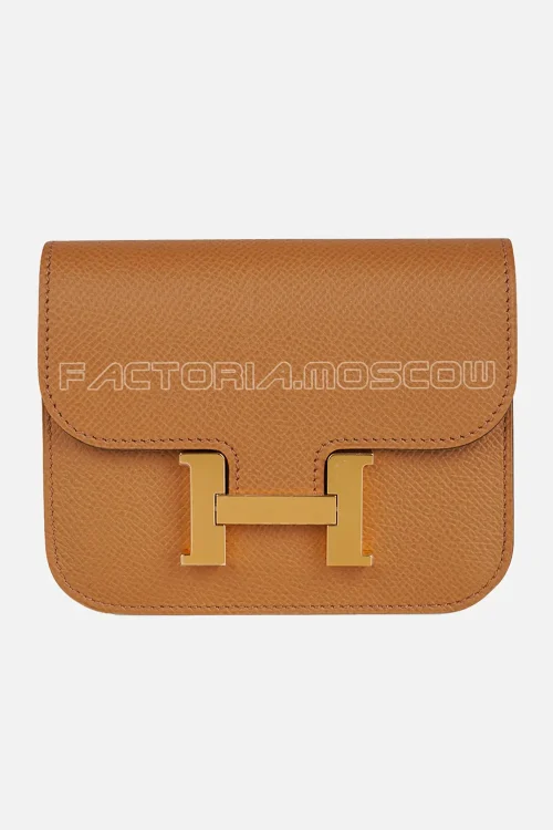 Hermes Constance Slim Epsom leather Biscuit Hardware Ghw
