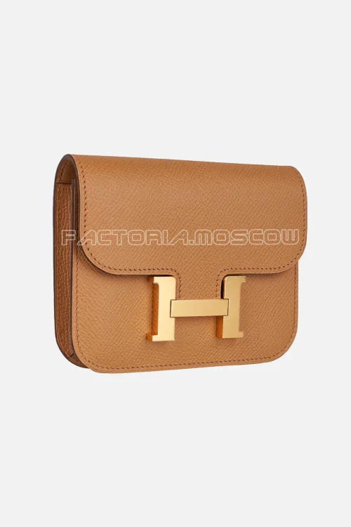 Hermes Constance Slim Epsom leather Biscuit Hardware Ghw