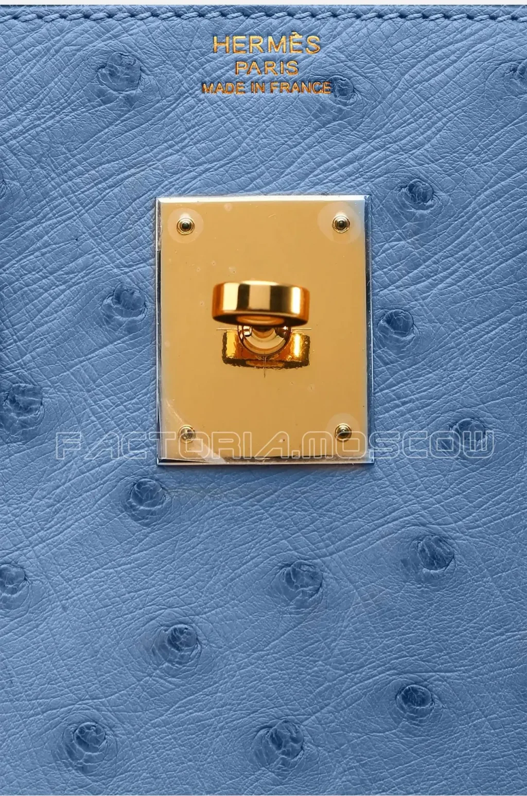Hermes Birkin 30 Ostrich Blue Azur GHW
