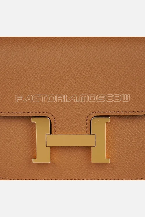Hermes Constance Slim Epsom leather Biscuit Hardware Ghw