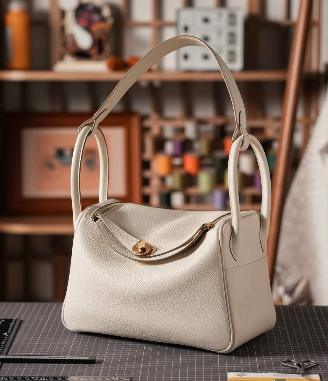 Hermès  Lindy 26 Cuivre Clemence GHW